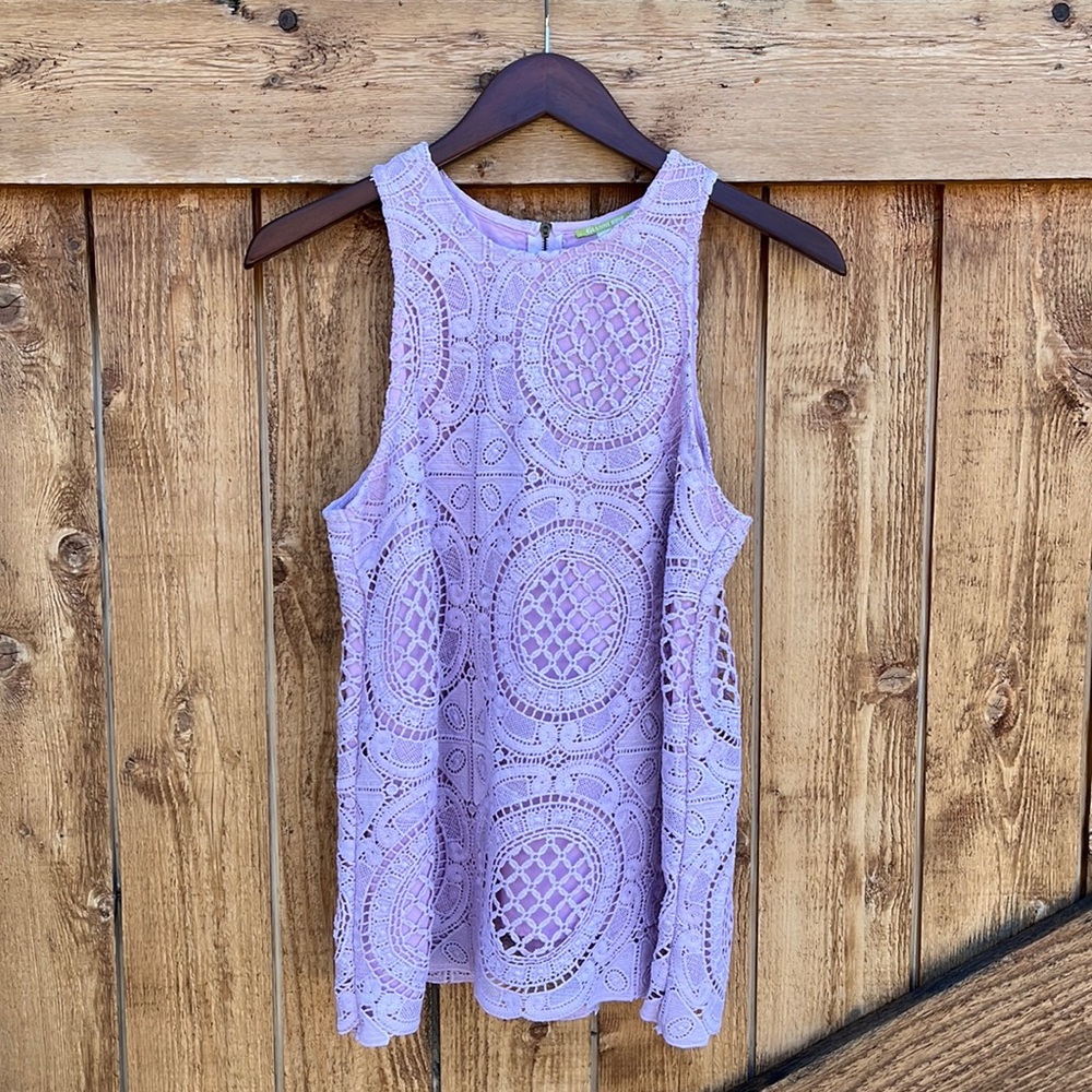 NWT Lavender Gianni Bini “Mara” Blouse